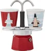 Bialetti Mini Express Magritte, Mokka-Kanne, Rot, Silber, Produktbild-Vorschau 8