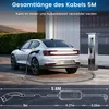 JUNSUN 22KW Mobilná nabíjačka EV s 4 adaptérmi a ovládaním Náhľad obrázku produktu 5