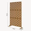 Trennwand ‘Basciano’ verzinkter Stahl 180 x 90 cm Braun Produktbild-Vorschau 3