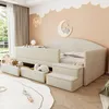 Łóżko tapicerowane Flieks 90x190cm z 2 szufladami, łóżko Podgląd zdjęcia produktu 1