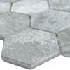 Keramikmosaik Comtessa Hexagon Zementoptik Dunkelgrau Produktbild-Vorschau 1