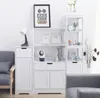 Mondeer Armoire haute Armoire de salle de bain Commode de Voir les images du produit 11
