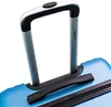 Close-up of a blue suitcase handle and zipper. Produktbild-Vorschau
