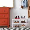 Relaxdays Schuhregal, für 4 Paar Schuhe, HBT: 29,5 x 60 x Produktbild-Vorschau 2