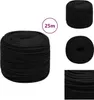 vidaXL Pracovné lano čierne 8 mm 25 m polyester - Laná Náhľad obrázku produktu 1