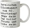 Mr. & Mrs. Panda Tasse Spruch 82. Geburtstag - Weiß - Produktbild-Vorschau 1