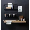 Zwart metalen wandrek 50 cm Productafbeelding-voorbeeld 4