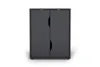 A front view of a dark gray cabinet with two doors, presented on a white background. Náhled obrázku produktu