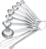 7Pcs/Set Stainless Steel Measuring Spoons Cups with Produktbild-Vorschau 1