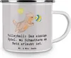 Mr. & Mrs. Panda Emaille Tasse Volleyball Schmettern - Grau Produktbild-Vorschau 3