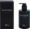 A product shot of Dior Sauvage shower gel and its packaging. Produktbild-Vorschau