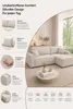 VENASI Ecksofa mit Schlaffunktion Hugo L, Beige Cordstoff Produktbild-Vorschau 14