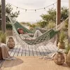 Outtec® Hängematte - 200x150 cm, bis 200kg - Boho Baumwoll Produktbild-Vorschau 3