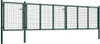 vidaXL Ocelová zahradní brána 500 x 100 cm Zelená Náhled obrázku produktu 1