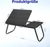XMTECH Faltbarer Laptoptisch mit 5-stufiger Neigung & Produktbild-Vorschau 2