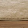 Teppich Rund Wohnzimmer Kurzflor Modern Flauschig Waschbar Produktbild-Vorschau 2