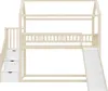 Merax Stapelbed met glijbaan, 90x200 cm, kinderbed van Productafbeelding-voorbeeld 9