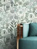 NEWROOM Tapete Amelle Olive Vliestapete - Natur Blumen Produktbild-Vorschau 3