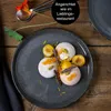 Moritz & Moritz VIDA 6tlg Dessert Teller Anthrazit Geschirr Produktbild-Vorschau 6
