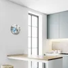 Glasuhr Wanduhr Küchenuhr Echt-Glas 30fi cm Santorin weiß Produktbild-Vorschau 5