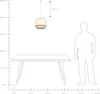 BELIANI Lampa wisząca naturalny z beżowym poliester rattan Podgląd zdjęcia produktu 7