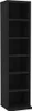 vidaXL CD-Schrank Schwarz 21x20x88 cm Holzwerkstoff Produktbild-Vorschau 4