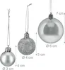 Set da 76 palline natalizie Relaxdays, in plastica, palline Anteprima dell’immagine prodotto 4