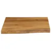 vidaXL Piano di lavoro con bordo ad albero 60x60x3,8 cm in Anteprima dell’immagine prodotto 2