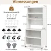 COSTWAY Mobiletto da cucina a 6 livelli, mobile buffet con Anteprima dell’immagine prodotto 2