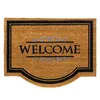Paillasson Bienvenue 60 x 80 cm - Paillasson coco - Naturel Voir les images du produit 1