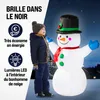 MONZANA® Bonhomme de neige gonflable 120 cm XL décoration Voir les images du produit 2