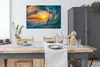 MuchoWow® Poster Sonnenuntergang - Wasser - Welle - Orange Produktbild-Vorschau 3