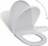 vidaXL Toilettensitz mit Absenkautomatik Weiß Quadratisch Produktbild-Vorschau 9