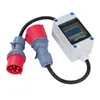 A 3-phase digital power meter with CEE plugs, shown against a white background. Produktbild-Vorschau
