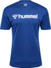 Hummel Logo Kurzarm-t-shirt Blau L Mann Blau L Produktbild-Vorschau 1