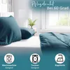 Bettwäsche 200x 200 cm Baumwolle Satin Damast Set Gestreift Produktbild-Vorschau 4