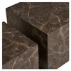 Set di 2 tavolini Nuuk in marmo marrone. Anteprima dell’immagine prodotto 9