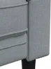 Divano Chesterfield 3 posti in tessuto grigio chiaro Anteprima dell’immagine prodotto 7