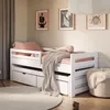 Einzelbett 90x200 mit Rausziehbett 90x190 mit zwei Produktbild-Vorschau 1