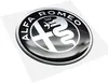 Alfa Romeo 3D Aufkleber Offizielle Logo Schwarz, Produktbild-Vorschau 2