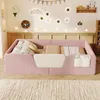 Elegantes Polsterbett mit Samtbezug, abnehmbaren Produktbild-Vorschau 6