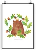 Mr. & Mrs. Panda Bild Bär König DIN A5 - Weiß - Geschenk, Produktbild-Vorschau 1