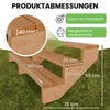 Terrassentreppe aus Lärche Treppe Stufen Wangentreppe Produktbild-Vorschau 3