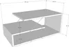 Skye Decor, Cayenne - White, Couchtische, Weiß, 100 x 40 x Produktbild-Vorschau 3