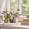Handgefertigte kleine Keramik Deko Blumenvasen Set aus 7 Produktbild-Vorschau 5