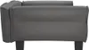 vidaXL Pelíšek pro psy šedý 95x55x30 cm Imitace kůže Náhled obrázku produktu 4