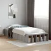 vidaXL Postel Grey Sonoma 100x200 cm Dřevěný materiál Náhled obrázku produktu 2
