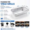 20 vaschette in alluminio per barbecue – Vaschette Anteprima dell’immagine prodotto 2