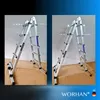 WORHAN Leiter 555cm Aluminium Teleskopleiter Klappleiter Produktbild-Vorschau 11
