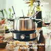 Severin Fondue-Crêpes-Kombi FO 2471: Edelstahl, schwarz, Produktbild-Vorschau 3